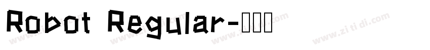 Robot Regular字体转换